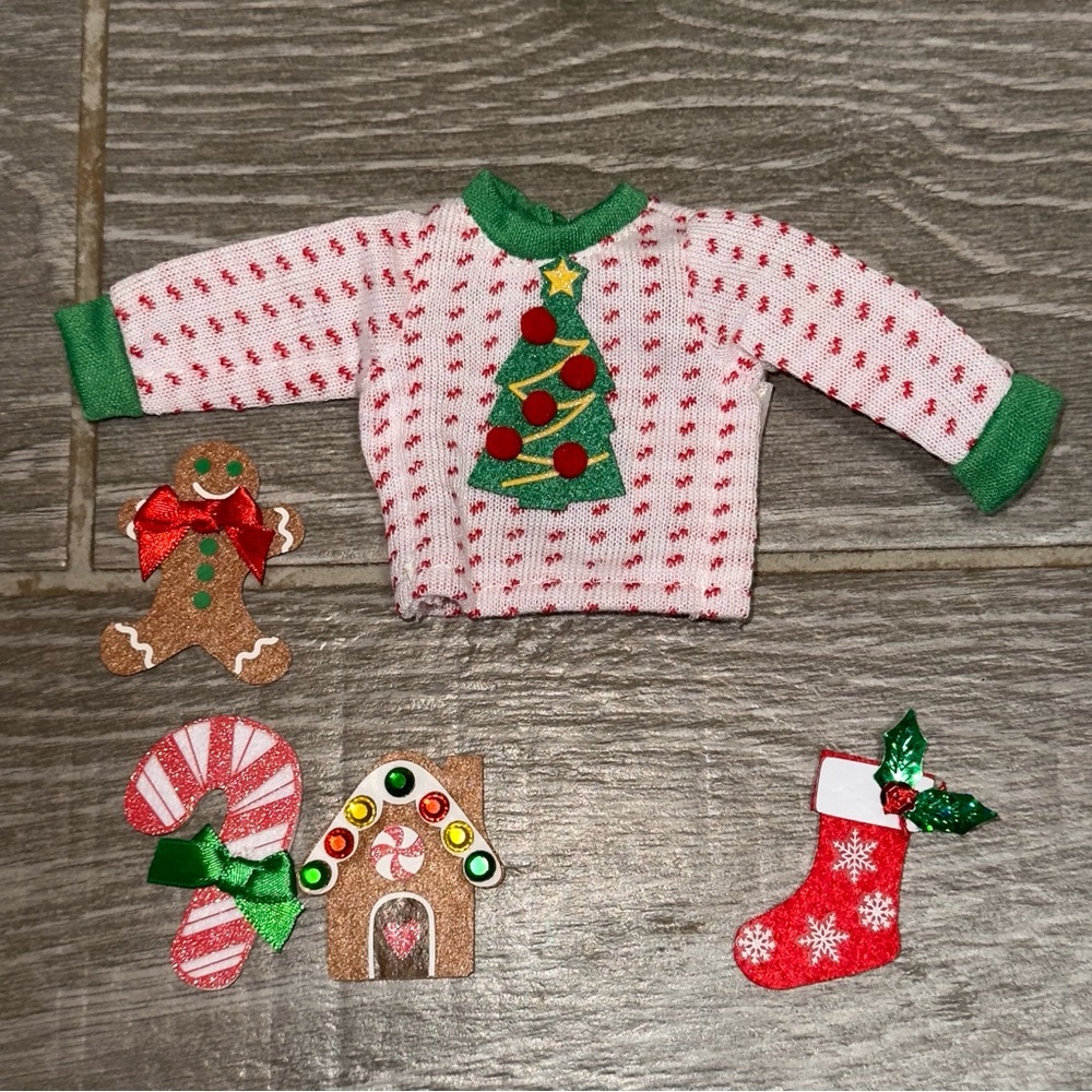 Elf Accessories Christmas Ugly Sweater Set Elf Doctor Elf Flex - Picture 4 of 6